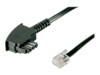 goobay 10m Telefonadapter Sort