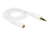 Delock Forlængerkabel til audio 50cm Hvid