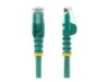 StarTech.com 7.5m CAT6 Cable - Green Snagless CAT 6 Wire - 100W RJ45 UTP 650MHz Category 6 Network Patch Cord UL/TIA (N6PATC750CMGN) CAT 6 Ikke afskærmet parsnoet (UTP) 7.5m Patchkabel Grøn