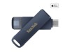 SanDisk Phone Drive 64GB USB-C / Apple Lightning USB stick Blå