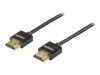 DELTACO HDMI-kabel med Ethernet 1m Sort