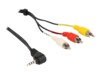 Delock Video/audiokabel 1.5m Sort