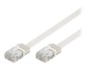 Goobay RJ45 CAT6 UTP 7m Uskærmet flad hvid