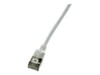 LogiLink SlimLine CAT 6a SSTP, PiMF 1m Patchkabel Grå RAL 7035