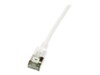 LogiLink Ultraflex SlimLine CAT 6a Shielded PIMF 0.5m Patchkabel Hvid RAL 9010