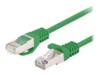 Lanberg CAT 6 Foldet uskærmet snoet par (F/UTP) 50cm Patchkabel Grøn RAL 6024