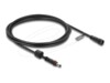 Delock DC Extension Cable 5.5 x 2.1 mm male to female with screw cap M12 x 1.75 mm thread waterproof 18 AWG 2 m black