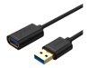 Unitek Y-C458GBK USB forlængerkabel 1.5m Sort