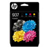 HP 937 CMYK Original Ink Cartridge 4-Pack
