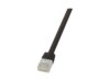LogiLink SlimLine CAT 6 Ikke afskærmet parsnoet (UTP) 25cm Patchkabel Sort