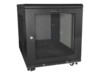 StarTech.com 12U 19' Server Rack Cabinet - 4 Post Adjustable Depth 2-30' Mobile Locking Vented IT/Data Network Enclosure w/Casters & Shelf Rack Sort