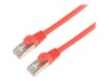 Prokord CAT 6a Kabel med afskærmning med folie og kobberfletning (SFTP 5m Netværkskabel Rød
