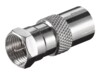 goobay Koaxial-adapter til RF Koaksial 25.2mm Sølv