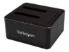 StarTech.com Dual Bay SATA HDD - for 2 x 2.5 / 3.5' SATA SSD / HDD - Hot Swap - Hard Drive - SSD Dock HDD dockingstation