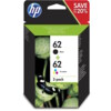 HP 62 Farve (cyan, magenta, gul) Pigmenteret sort Blæk N9J71AE
