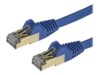 StarTech.com 1 m CAT6a Cable - 10 Category 6a Shielded Snagless RJ45 100W Patch Cord - 10GbE Blue UL/TIA Certified CAT 6a Afskærmet parsnoet (STP) 1m Patchkabel Blå