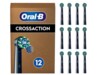 Oral-B Pro Cross Action Sort, 12 stk. hoveder