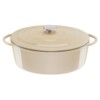 Tefal LOV Gusseisen Ovaler Bräter 34cm beige