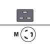 FUJITSU Power cord IEC320 C19 -> US NEMA L6-20p IEC320 C19 -> NEMA L6-20p