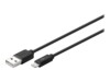 goobay Lightning-kabel 50cm Sort