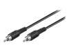 goobay Video/audiokabel 2m Sort