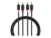 Nedis Audiokabel Sort 1m