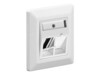 NET Keystone Faceplate 80x80 2 port