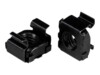 StarTech.com M6 Cage Nuts - 50 Pack, Black - M6 Mounting Cage Nuts for Server Rack & Cabinet (CABCAGENUT6B) Burmøtrik Sort