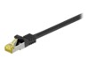 goobay CAT 7 SFTP, PiMF 10m Patchkabel Sort