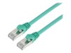 Prokord CAT 6a Kabel med afskærmning med folie og kobberfletning (SFTP 15m Netværkskabel Grøn
