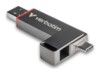 Verbatim Dual QuickStick 512GB USB 3.2 Gen 1 / USB-C Grå
