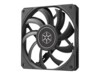 SilverStone Air Slimmer 120 Fan 1-pack Sort 120 mm