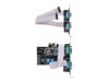 StarTech.com 4-Port Serial PCIe Card, Quad-Port PCI Express to RS232/RS422/RS485 (DB9) Serial Card, Low-Profile Bracket Incl., 16C1050 UART, TAA-Compliant, For Windows/Linux, TAA Compliant - Level-4 ESD Protection (PS74ADF-SERIAL-CARD) Seriel adapter PCI 