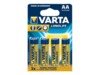 Varta Longlife AA type Standardbatterier 4
