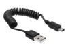 Delock USB-kabel 60cm Sort