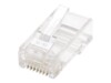 Intellinet RJ45 Modular Plugs, Cat6, UTP, 2-prong, for stranded wire, 15 gold plated contacts, 100 pack CAT 6 Netværk-konnektor