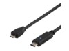 DELTACO USB Type-C kabel 1m Sort