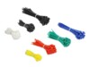 Delock Cable tie assortment box 600 pieces assorted colours Sort Blå Grøn Rød Hvid Gul