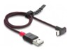 Delock Easy USB 2.0 USB Type-C kabel Sort Rød