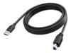Vision USB 2.0/ USB 3.0 USB-kabel Sort