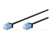 goobay CAT 6a U/UTP, Unshielded 2m Patchkabel Sort