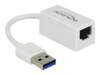 DeLock Netværksadapter USB 3.1 Gen 1 1000Mbps Kabling