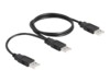 Delock USB-kabel 70cm Sort