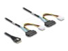 Delock Serial Attached SCSI (SAS) internt kabel Sort