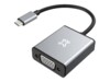 XtremeMac Adapter 24 pin USB-C han -> 15 pin HD D-Sub (HD-15) hun Grå