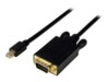 StarTech.com 6ft Mini DisplayPort to VGA Cable - Active - 1920x1200 - mDP to VGA Adapter Cable for Your Computer Monitor (MDP2VGAMM6B) Videoadapterkabel 1.8m Sort
