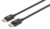 Manhattan 20 pin DisplayPort han haspet -> 20 pin DisplayPort han haspet 2 m Sort