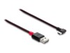 Delock Easy USB 2.0 USB Type-C kabel Sort Rød