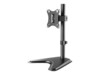 Manhattan TV & Monitor Mount, Desk, Tilt/Swivel/Rotation, 1 screen, Screen Sizes: 10-27', Black, Stand Assembly, VESA 75x75 to 100x100mm, Max 7kg, Lifetime Warranty Stativ LCD display 17'-27'