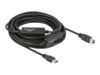 Delock USB-kabel 10m Sort